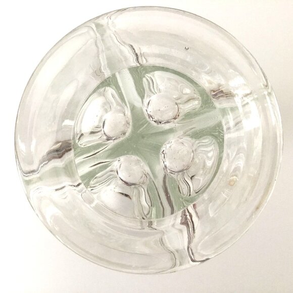 VTG Mid Century Modern Czechoslovakian Glass Decanter Barware Original Stoppers - Picture 9 of 9